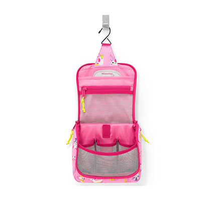TOALETMAPPE BARN - PINK MED ELEFANTER