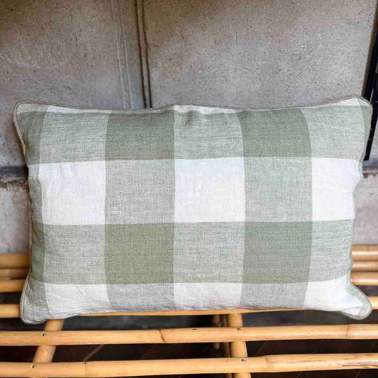 PALMA 100 % LIN PUTETREKK 40x60 CM - AMANDE