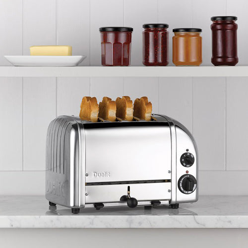 CLASSIC CHROME 4 SKIVERS BRØDRISTER - KROM