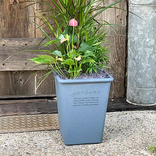 GARDEN - FIRKANTET POTTE 5 LITER - BLÅ