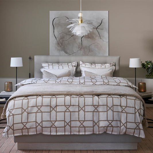 RAFFLES SENGESETT - BEIGE / PURE CASHMERE- 3 STR.