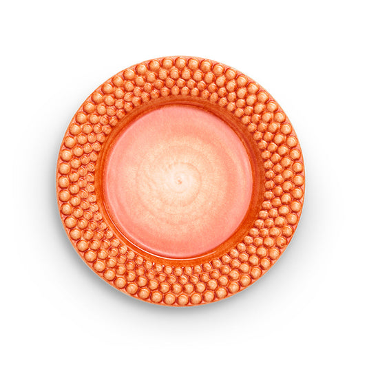 BUBBLES RUND TALLERKEN 28 CM - ORANSJE