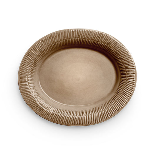 MATEUS STRIPES OVALT FAT 35 CM - CINNAMON