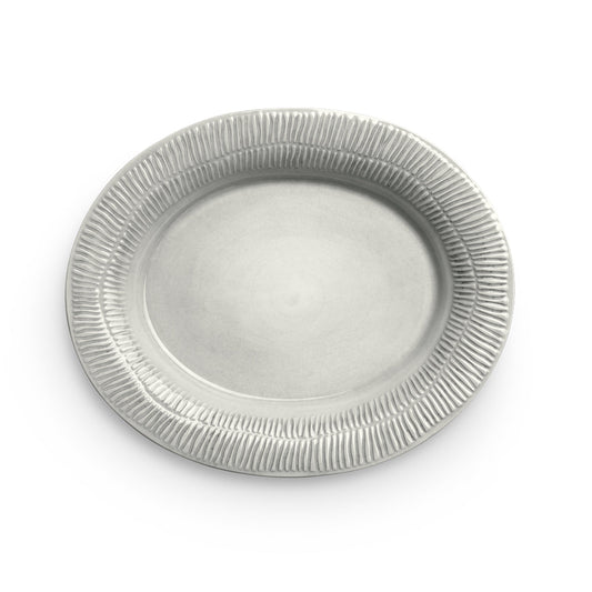 MATEUS STRIPES OVALT FAT 35 CM - GRÅ