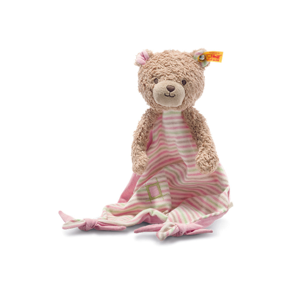 GOTS ROSY TEDDYBÄR COMFORTER - 28 CM