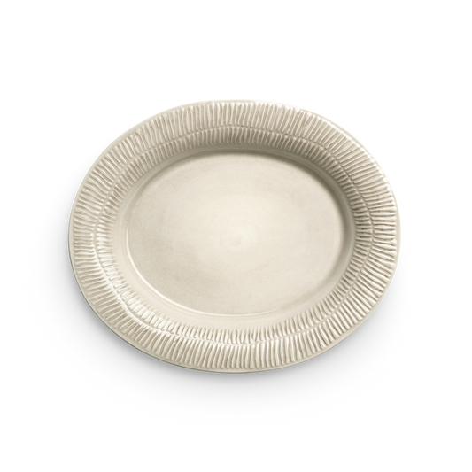 MATEUS STRIPES OVALT FAT 35 CM - SAND