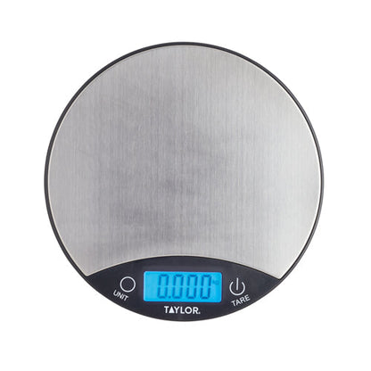 PRO ROUND SCALE  5 KG DIGITAL -  SVART/SØLV